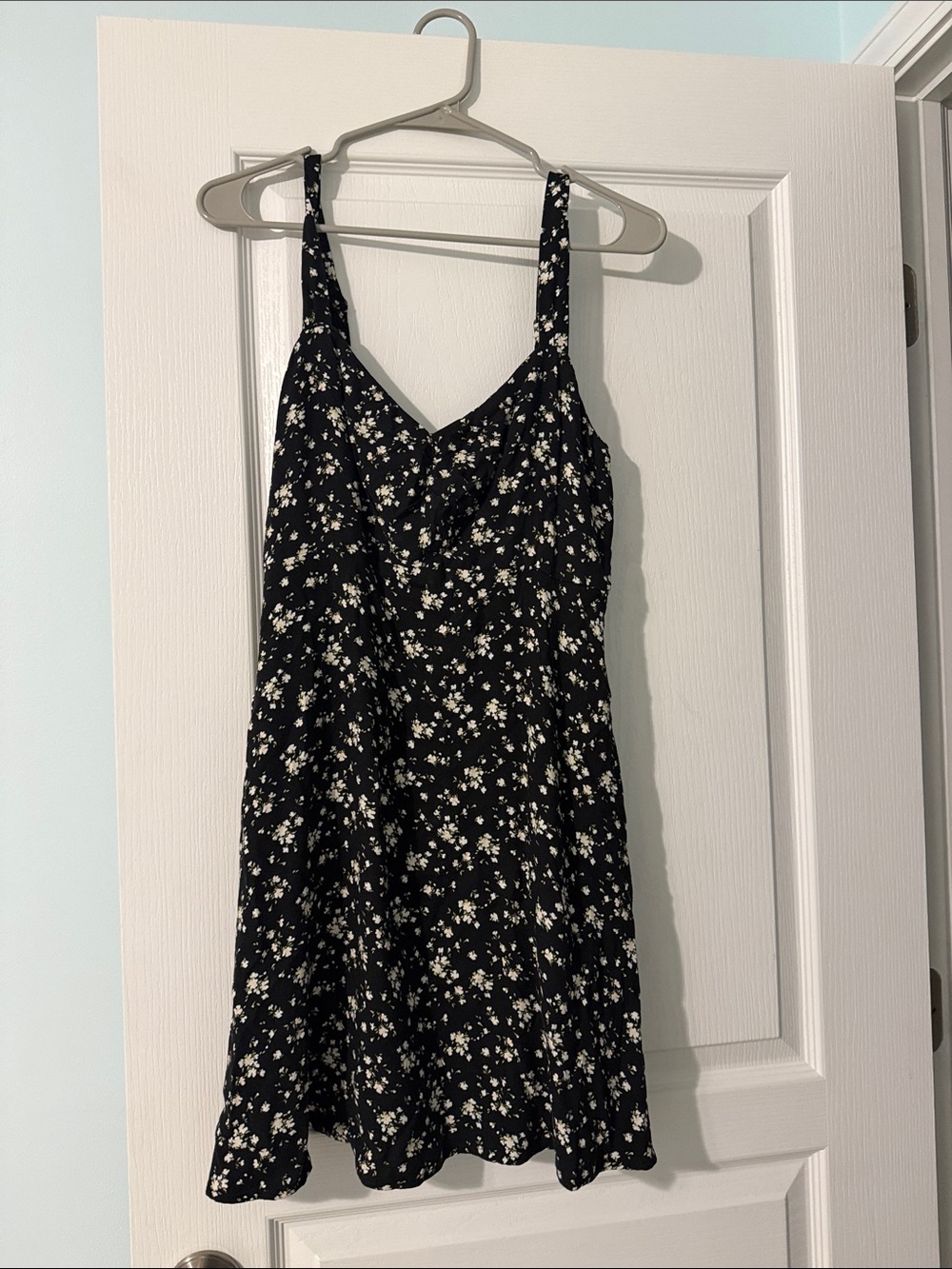 Old Navy Black Floral Midi Dress